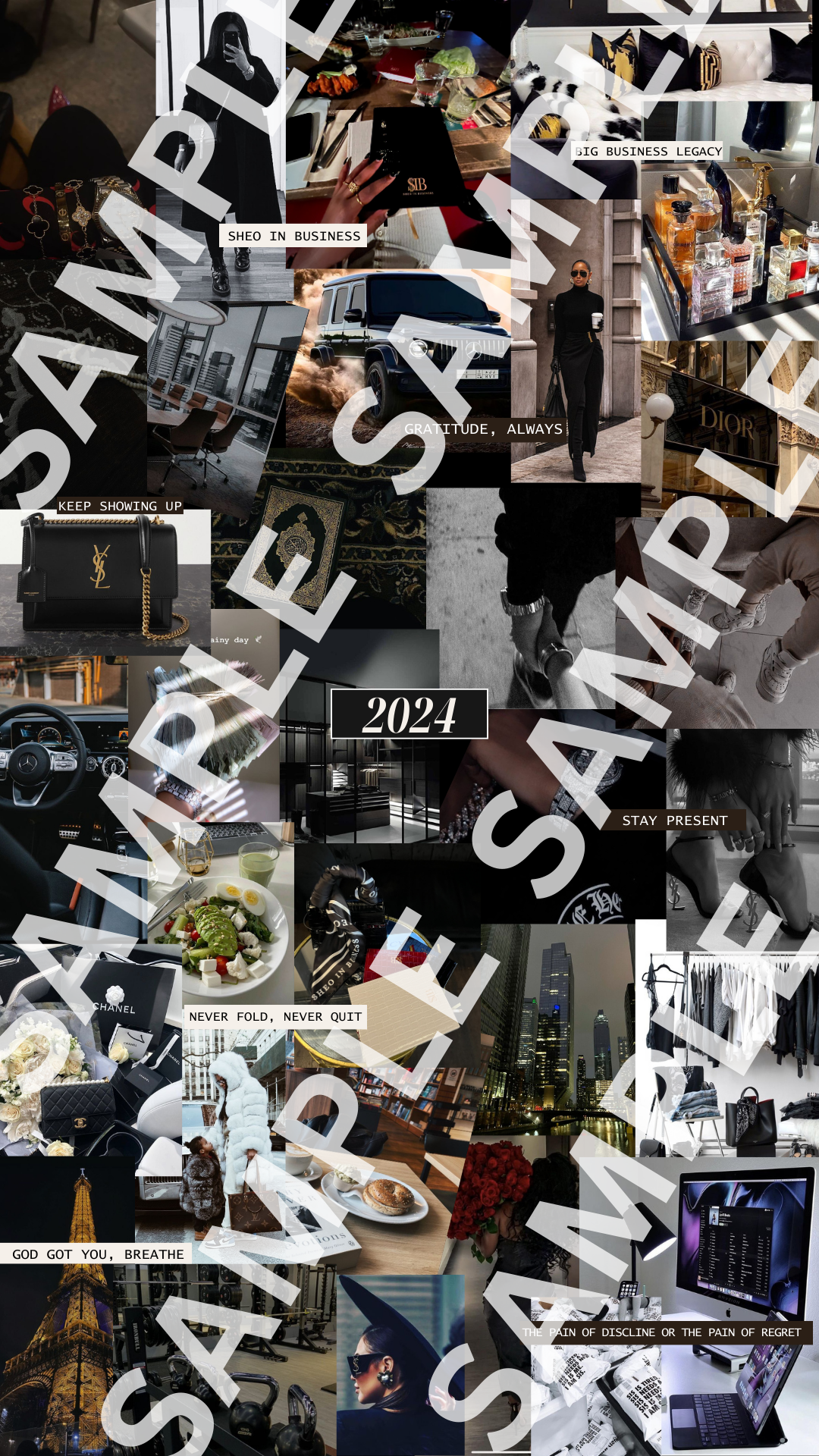 2024 Digital Vision Board Template: Manifest Your Best Life