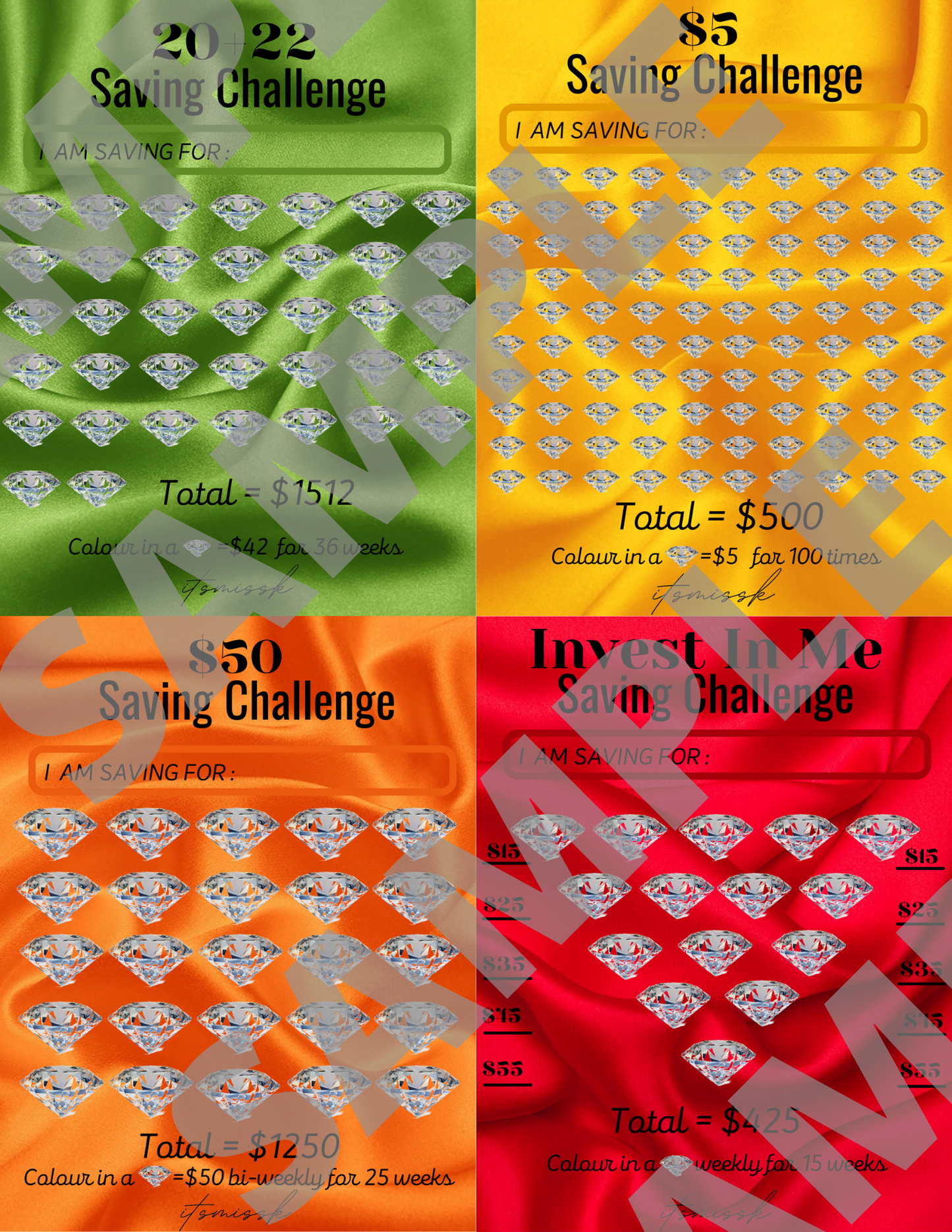 Saving Challenge Bundle Vol.1 - (Digital Download)