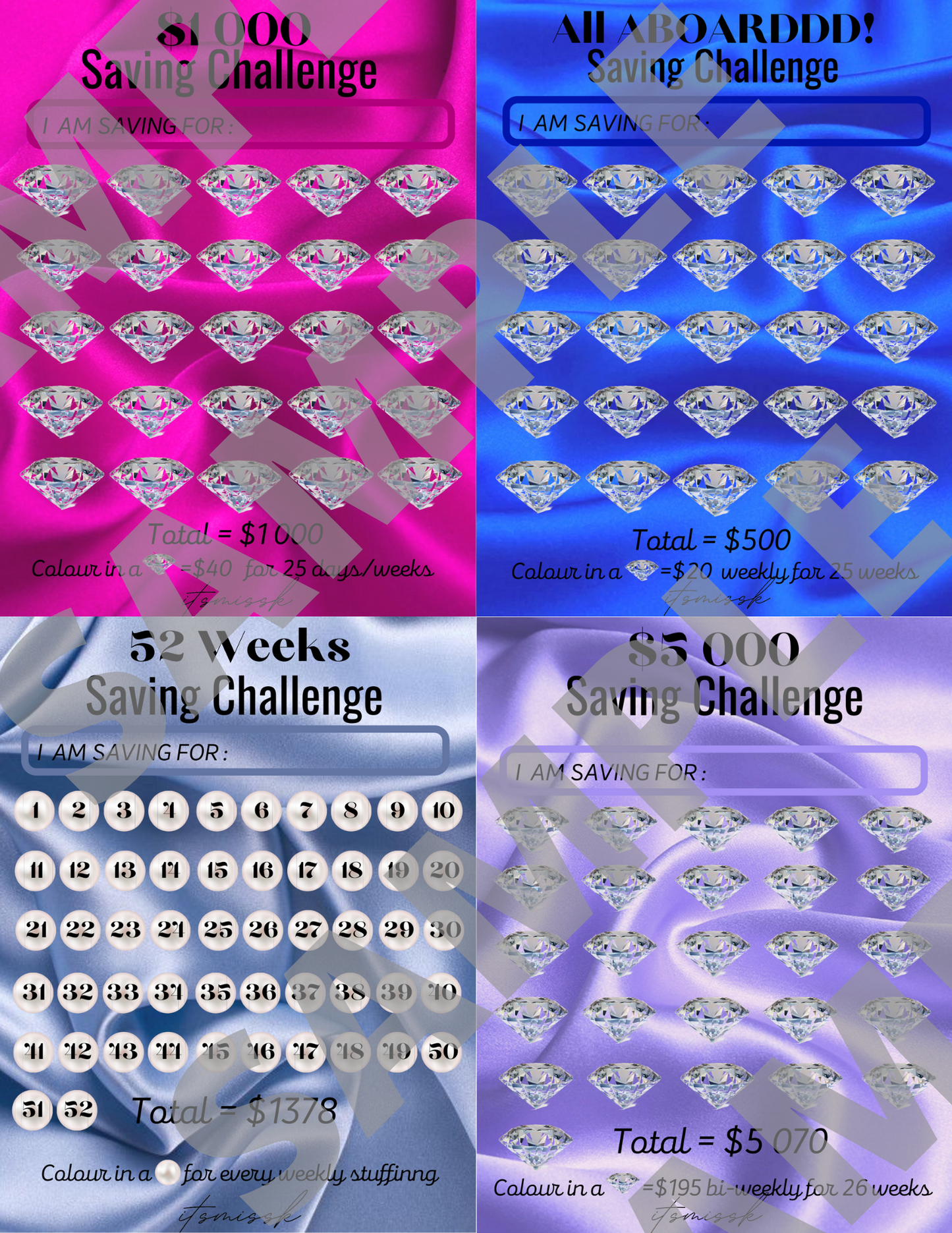 Saving Challenge Bundle Vol.1 - (Digital Download)