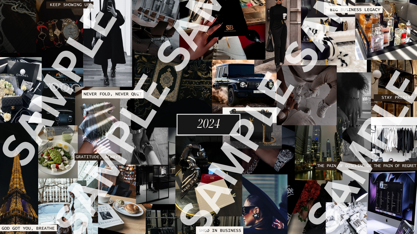 2024 Digital Vision Board Template: Manifest Your Best Life