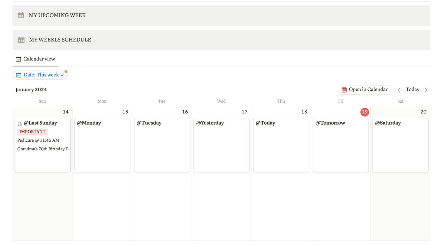 Life Planner Notion Template - PLR
